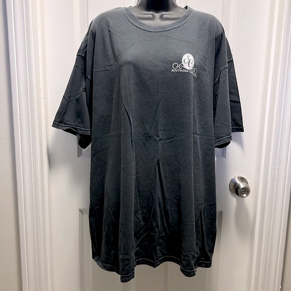 SOUTHERN COUTURE 🐘 100% COTTON NAVY BLUE ELEPHANT TSHIRT Women’s 2X - Picture 2 of 5